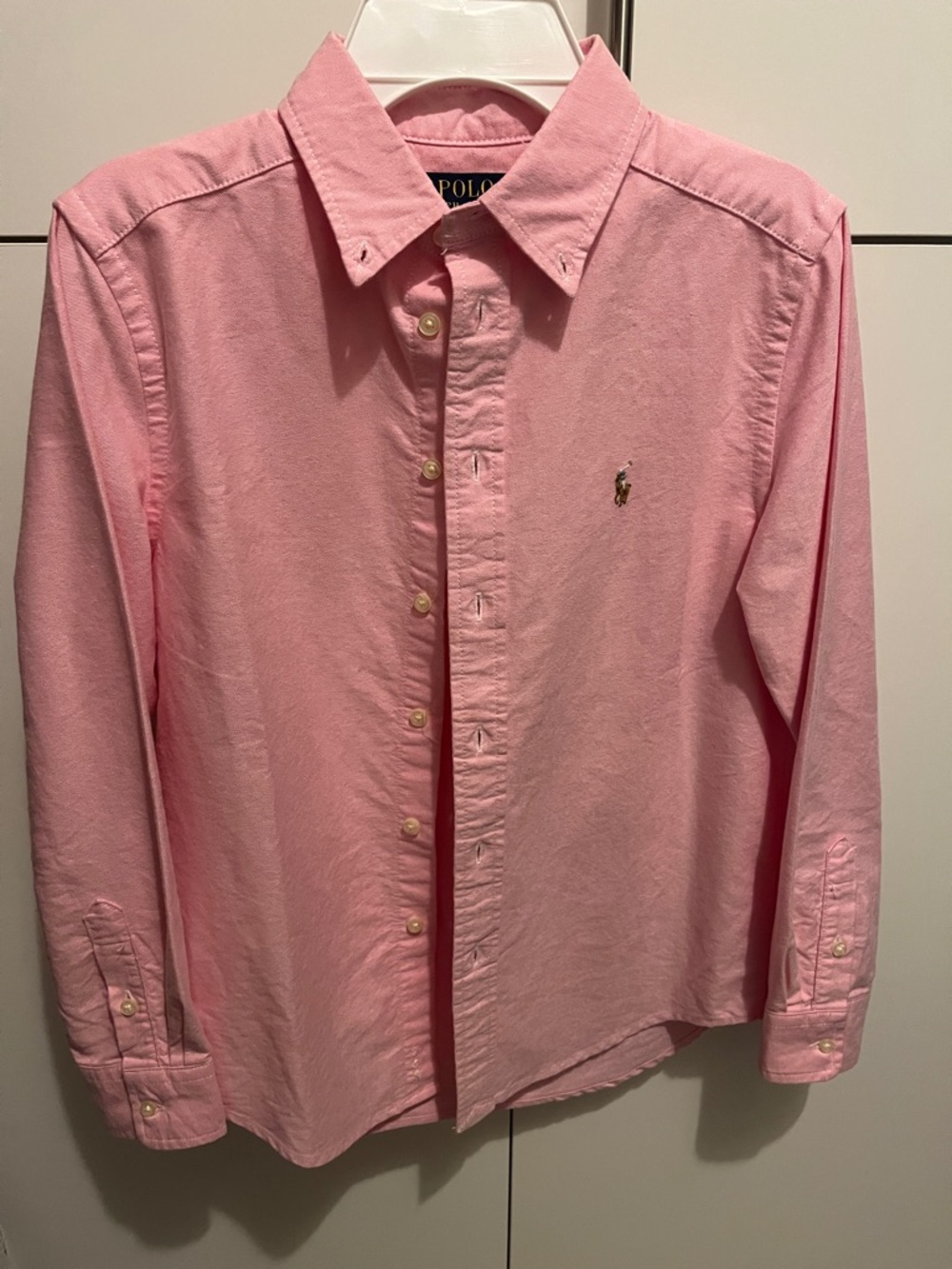 Polo Ralph Lauren button down shirt size 10/12 pink for boys